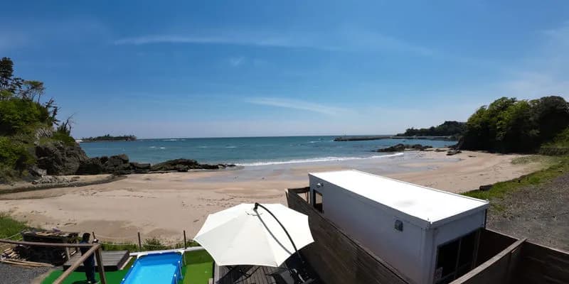 九多丸ビーチサウナ 個室サウナ 外気浴 2