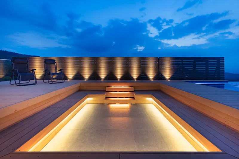 陽日の郷あづま館「岳のサウナ」 個室サウナ 水風呂あり 3