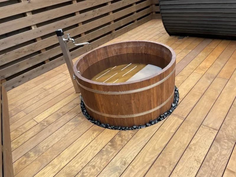 大子温泉やみぞホテル(バレルサウナ) 個室サウナ 水風呂あり 3