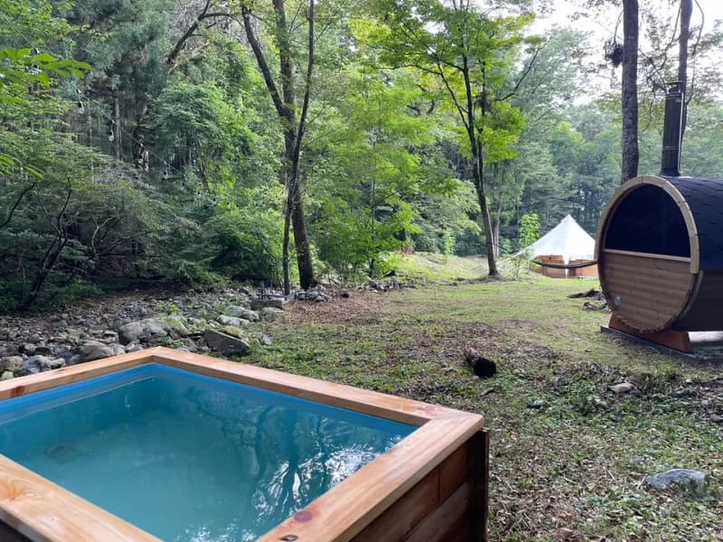 THE FIVE RIVERS FINE GLAMPING 群馬白沢 個室サウナ 水風呂あり 2
