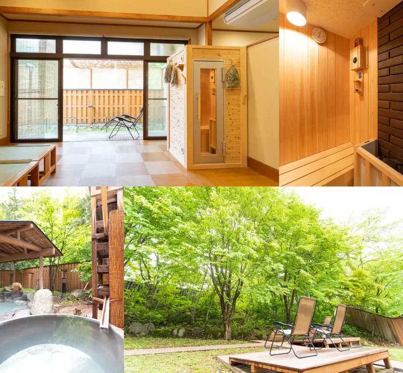 おこもりサウナ(新左衛門の湯) 個室サウナ 外気浴 3