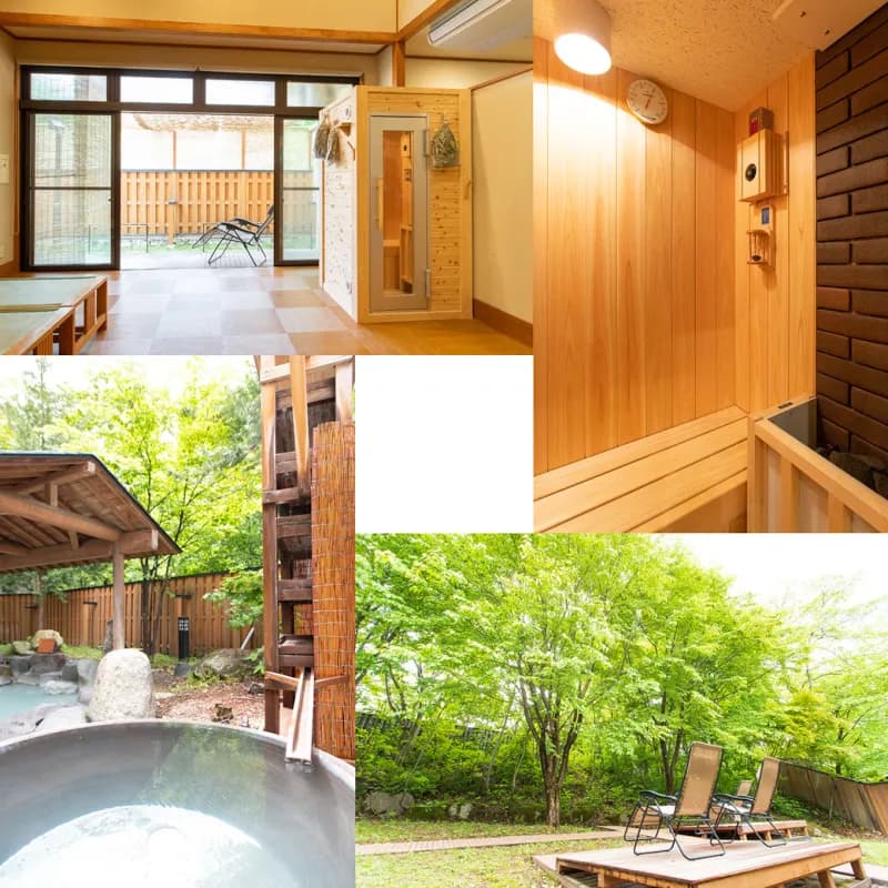 おこもりサウナ(新左衛門の湯) 個室サウナ 外気浴 4