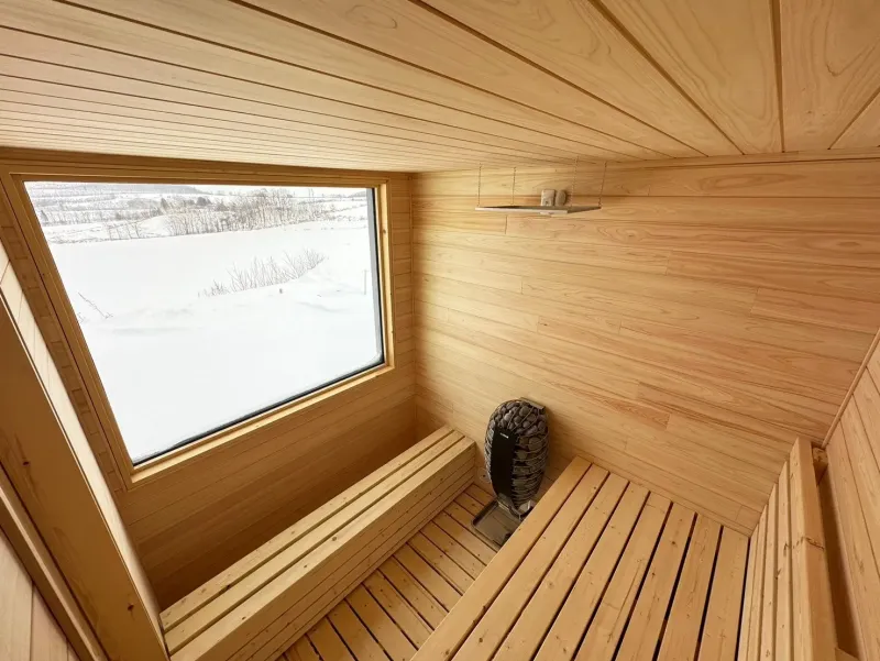 Forest Private Sauna Hokkaidou 北見の森の中のHARVIA Spirit9個室サウナ外気浴付き