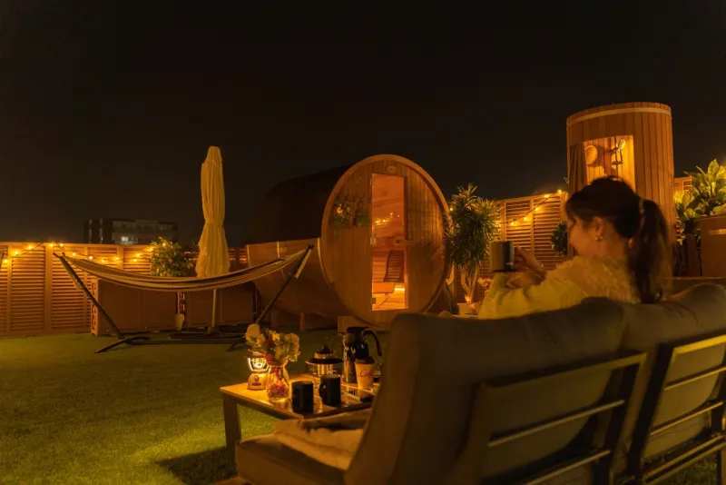 ROOFTOP SAUNA 空園の屋上ルーフトップサウナと外気浴スペース(大分市牧)